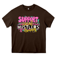 Chocolate Brown support local hustlers and dreamers Heavy Core Tee - JahusDesignShop