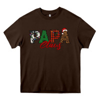 Chocolate Brown papa claus Heavy Core Tee - BarkalooDesign