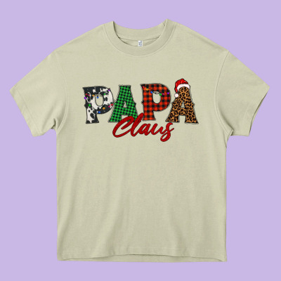 Papa Claus Heavy Core Tee Designed By Barkaloodesign