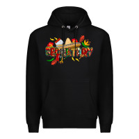 Black cinco de mayo secretary Premium Hoodie - CowGirlArtShop