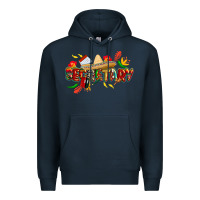 Navy cinco de mayo secretary Premium Hoodie - CowGirlArtShop