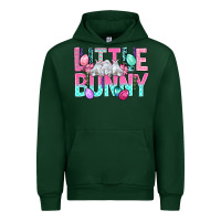 Forest Green Little Bunny Easter Urban Hoodie - BundleAndBundleShop