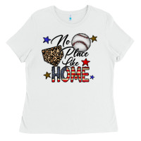 White no place like home Ladies Tee - CowhideDigitalArt