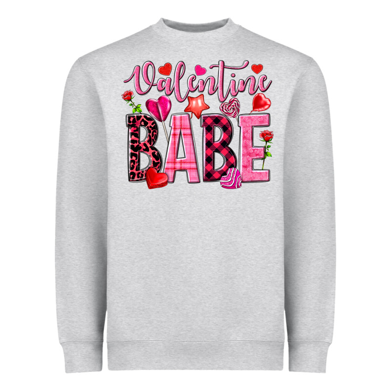 Valentine Babe Heavyweight Sweatshirt by NancyCooperArtShop | Teevron