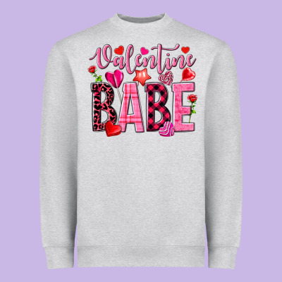 Valentine Babe Heavyweight Sweatshirt Designed By Nancycooperartshop