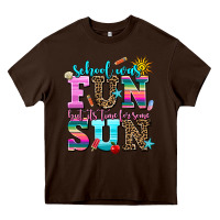 Chocolate Brown school was  fun but its time for some  sun Heavy Core Tee - AdoDesignShop