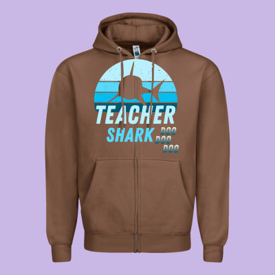 Teacher Shark Doo Zipper Hoodie Designed By Bettercallsaul