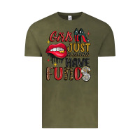 Vintage Olive girls just wanna have funds Vintage Tee - JahusDesignShop