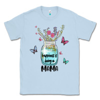 Dusty Blue mama preview costom name Classic Tee - MaliasSmallBusiness