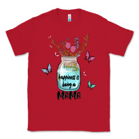 Red mama preview costom name Classic Tee - MaliasSmallBusiness