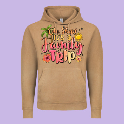 Oh Ship Its A Family Trip Summer Vacation Vintage Hoodie Designed By Maliassmallbusiness