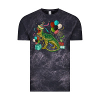 Cloud Black party t rex Vintage Tee - MaliasSmallBusiness