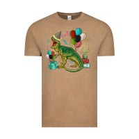 Vintage Coffee party t rex Vintage Tee - MaliasSmallBusiness