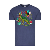 Vintage Denim party t rex Vintage Tee - MaliasSmallBusiness