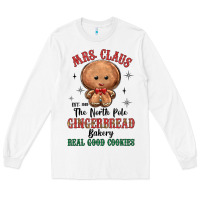 White mrs claus the north pole gingerbread bakery real g Long Sleeve Tee - MaliasSmallBusiness