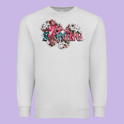Strong Cancer Awareness Premium Sweatshirt Designed By Cowgirlartshop