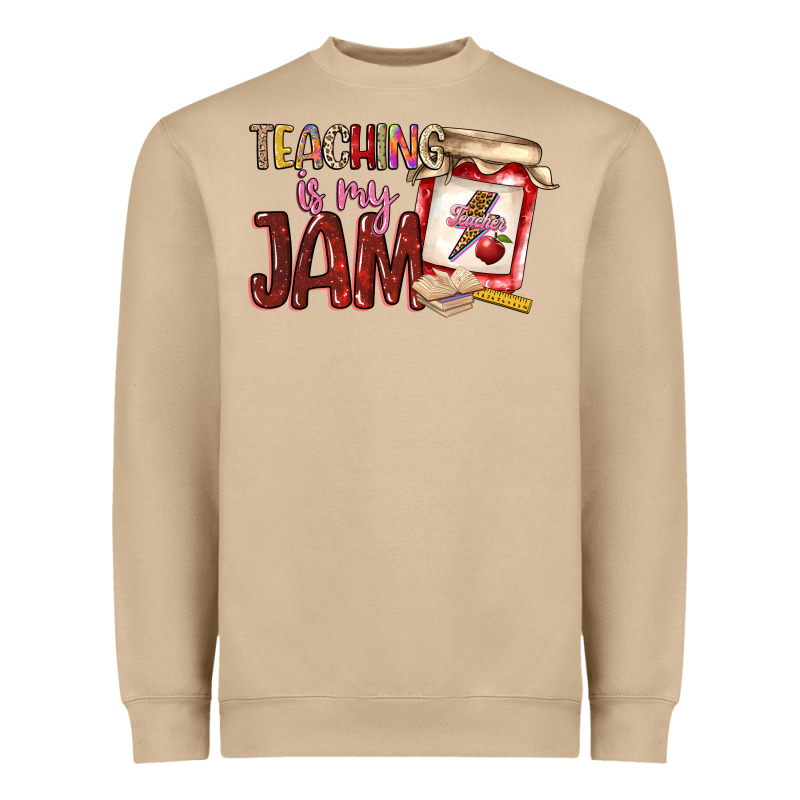 Teaching Is My Jam Heavyweight Sweatshirt by NancyCooperArtShop | Teevron