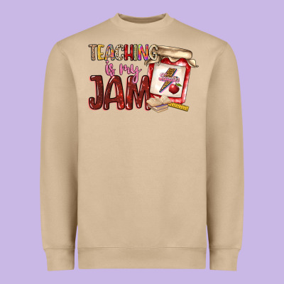 Teaching Is My Jam Heavyweight Sweatshirt Designed By Nancycooperartshop