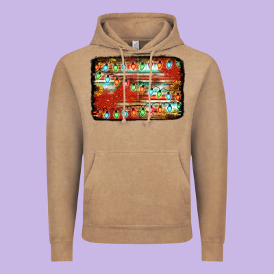 Christmas Serape Sunflower Background Vintage Hoodie Designed By Jasminsmagicworld