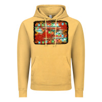 Vintage Mustard christmas serape sunflower background Vintage Hoodie - Jasminsmagicworld