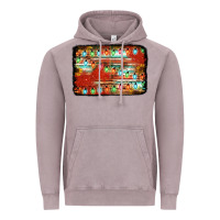 Vintage Zinc christmas serape sunflower background Vintage Hoodie - Jasminsmagicworld