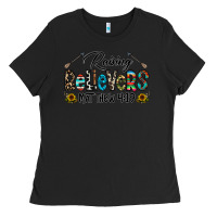 Black raising believers Ladies Tee - CowhideDigitalArt