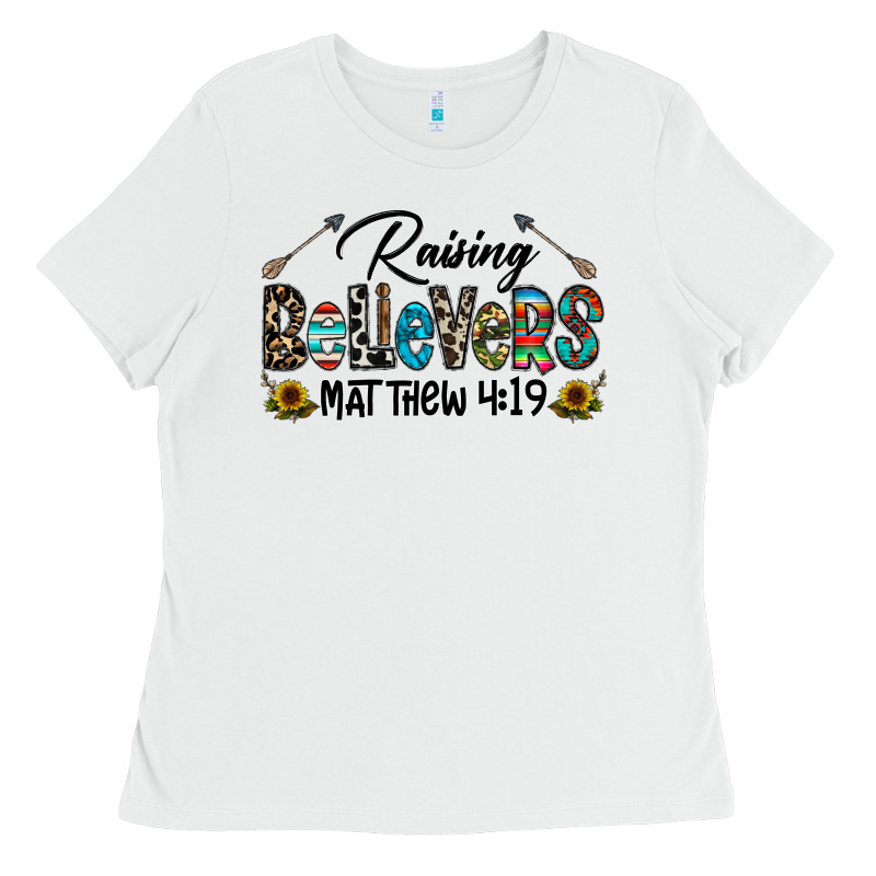 Raising Believers Ladies Tee by CowhideDigitalArt | Teevron
