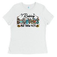 White raising believers Ladies Tee - CowhideDigitalArt