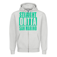 Straight Outta San Marino Zipper Hoodie | Teevron