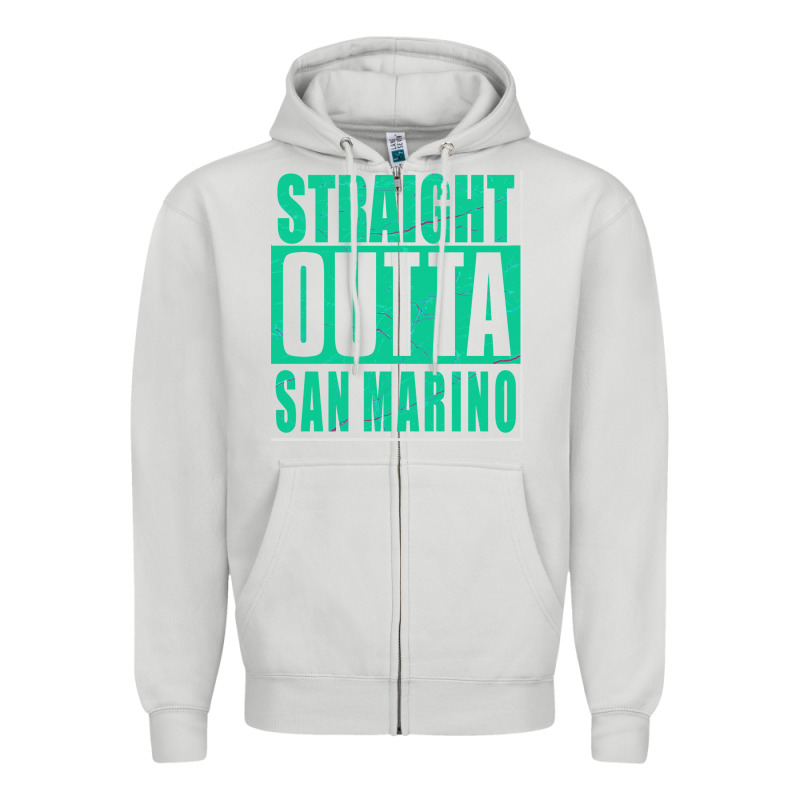 Straight Outta San Marino Zipper Hoodie by Bettercallsaul | Teevron