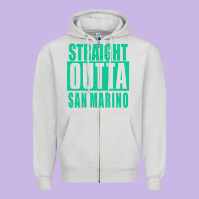 Straight Outta San Marino Zipper Hoodie Designed By Bettercallsaul