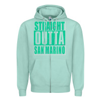 Seafoam Straight Outta San Marino Zipper Hoodie - Bettercallsaul
