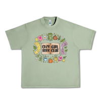 Oil Green cozy book girl club Urban Heavy Tee - MaliasSmallBusiness
