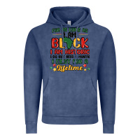 Vintage Denim black history month malia Vintage Hoodie - MaliasSmallBusiness