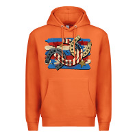 Carrot 4th of july horseshoe Premium Hoodie - CowGirlArtShop