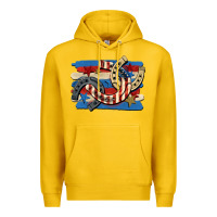 Lemon 4th of july horseshoe Premium Hoodie - CowGirlArtShop