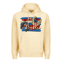 Pina Colada 4th of july horseshoe Premium Hoodie - CowGirlArtShop