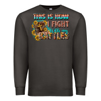 Smoke this is how i fight with my battles Premium Sweatshirt - CowGirlArtShop