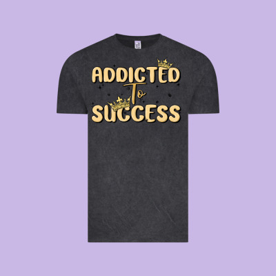 Addicted To Success Vintage Tee Designed By Maliassmallbusiness