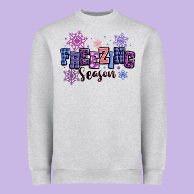 Freezing Season Heavyweight Sweatshirt Designed By Maliassmallbusiness