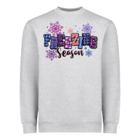 Heather Grey freezing season Heavyweight Sweatshirt - MaliasSmallBusiness