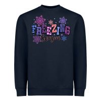 Navy freezing season Heavyweight Sweatshirt - MaliasSmallBusiness