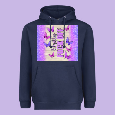 Kindly Fuck Off Heavyweight Hoodie Designed By Tumblerdesignbyshophia