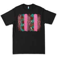 Black valentine's leopard brushstroke Premium Tee - AdoDesignShop