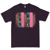 Plum valentine's leopard brushstroke Premium Tee - AdoDesignShop