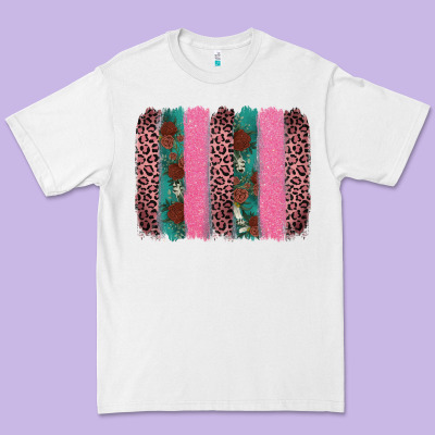 Valentine's Leopard Brushstroke Premium Tee Designed By Adodesignshop