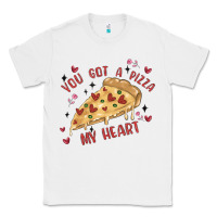 White you got a pizza my heart Classic Tee - MaliasSmallBusiness