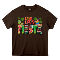 Chocolate Brown let's fiesta Heavy Core Tee - JahusDesignShop