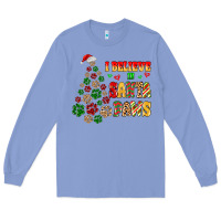Colony Blue i believe in santa paws Long Sleeve Tee - MaliasSmallBusiness