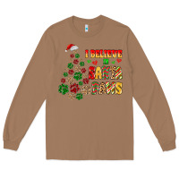 Toasted Coconut i believe in santa paws Long Sleeve Tee - MaliasSmallBusiness